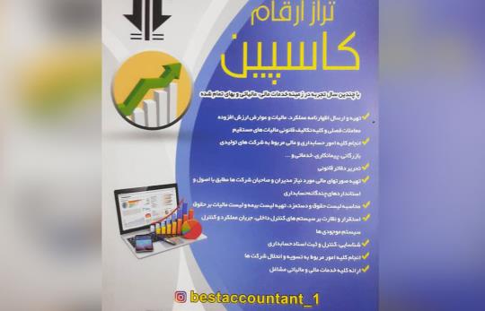 شرح کلی خدمات گروه حسابداری تراز ارقام کاسپین